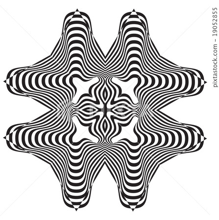 Optical illusion abstract element Optical illusion abstract element 19052855