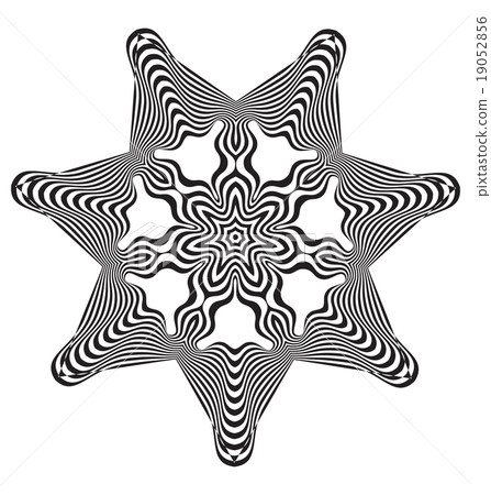 Optical illusion abstract element 19052856