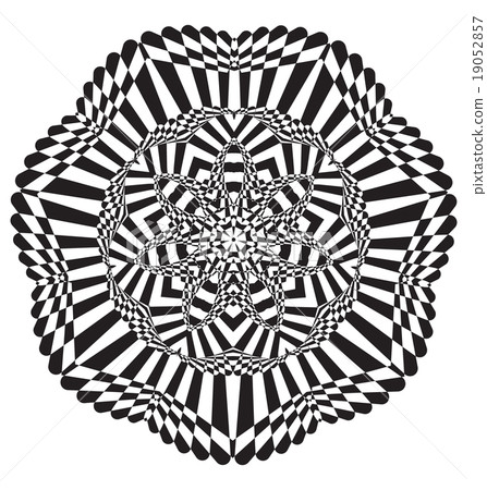 Optical illusion abstract element Optical illusion abstract element 19052857