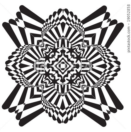 Optical illusion abstract element Optical illusion abstract element 19052858
