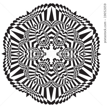 Optical illusion abstract element Optical illusion abstract element 19052859