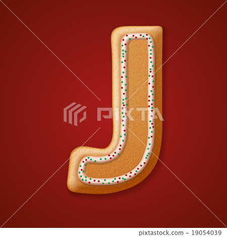 Christmas gingerbread cookies alphabet. Vector Christmas gingerbread cookies alphabet. Vector 19054039