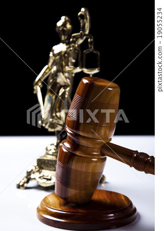 Wooden gavel barrister, justice concept, legal  19055234