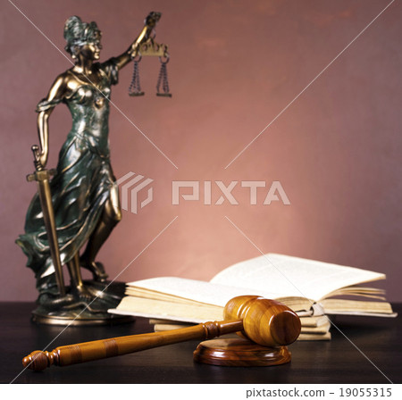 Judges wooden gavel, ambient light vivid theme 19055315