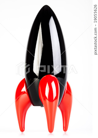 Black Rocket on white background 19055626