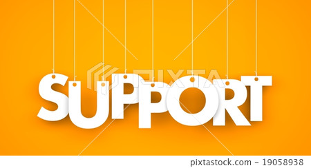Support word - background-插圖素材 [19058938] - PIXTA圖庫