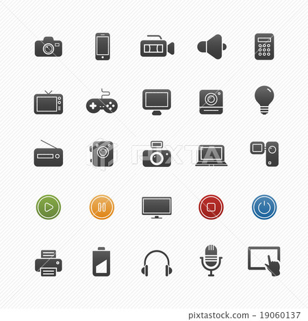 device and multimedia vector symbol icon device and multimedia vector symbol icon 19060137