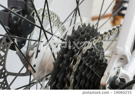 Bike chain isolate on the white background 19060255