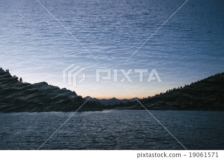 Landscape in the Sierra Nevada, double exposed 19061571