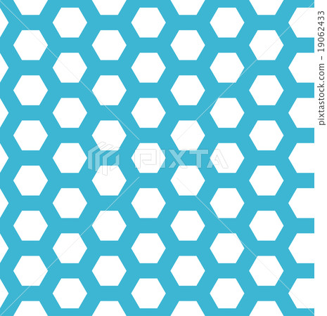 seamless blue hexagon pattern vector 19062433