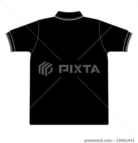 back side of polo shirt  vector 19062441