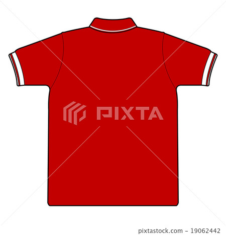 back side of polo shirt vector back side of polo shirt vector 19062442