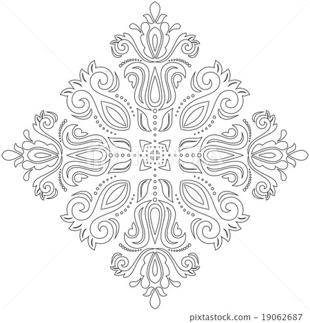 Orient Abstract Vector Bright Pattern 19062687
