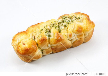 Bread, ham and cheese roll on white background Bread, ham and cheese roll on white background 19064003