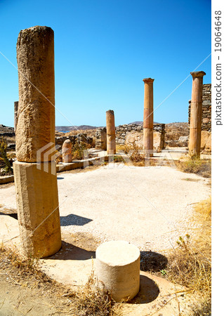 in delos and old ruin site in delos and old ruin site 19064648