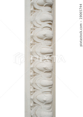 architecture bas-relief isolated 19065744