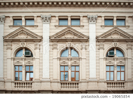 beautiful windows with elements of modeling 19065854