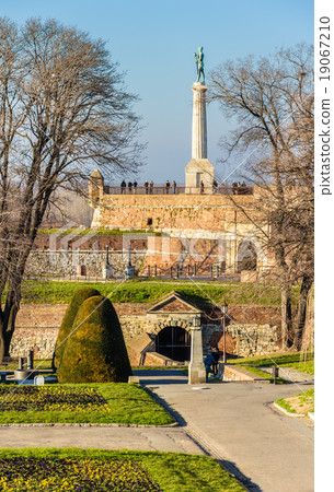 View of Kalemegdan Park in Belgrade - Serbia 19067210