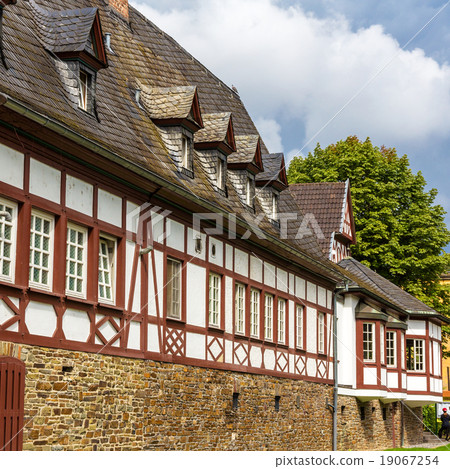 Traditional german helf-timbered house in Koblenz 19067254