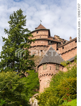 Towers of Haut-Koenigsbourg castle in Alsace Towers of Haut-Koenigsbourg castle in Alsace 19067337