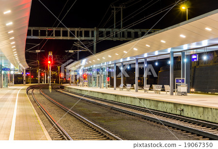 Austrian railway station Feldkirch at night 19067350