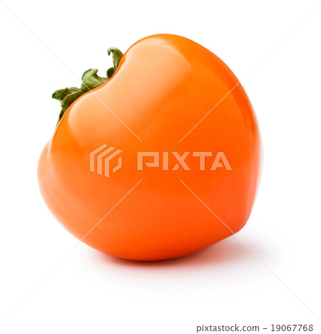 Whole persimmon isolated 19067768