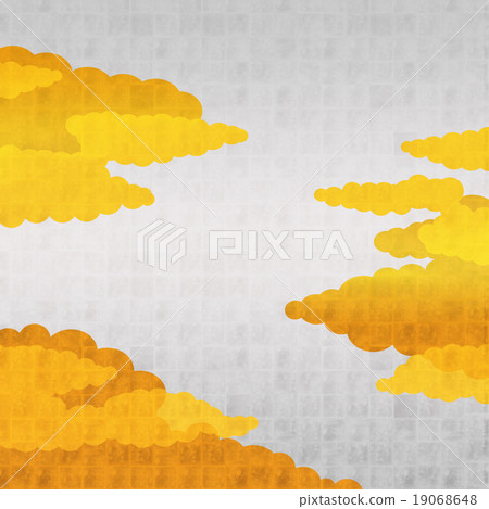 Cloud pattern gilt _ silver foil back 19068648