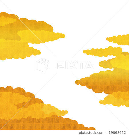 Cloud pattern gold leaf 19068652