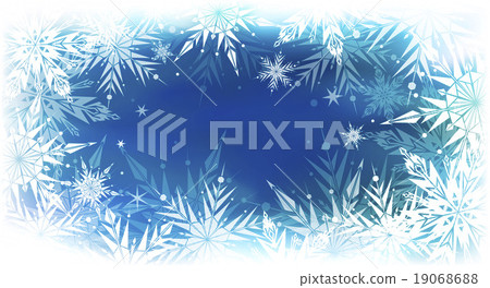 Beautiful vector background with snowflakes, Happy 19068688