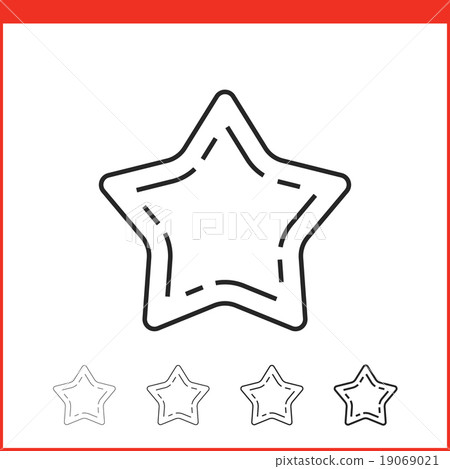 Christmas star icon Christmas star icon 19069021