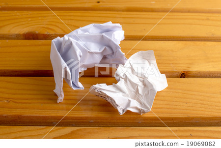 close-up of crumpled paper 19069082