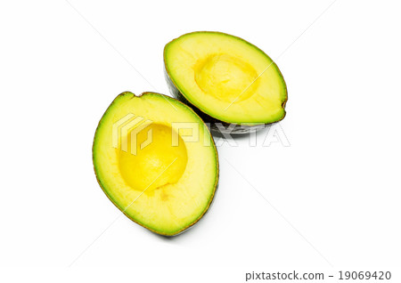 Fresh avocado fruit isolated on white background 19069420