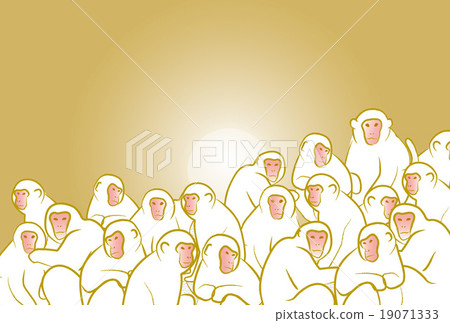 新年賀卡猴子組白色 19071333