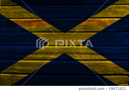Flag of Scotland on wood Flag of Scotland on wood 19071822