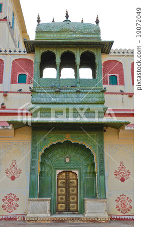 Green Gate in City palace, India 19072049