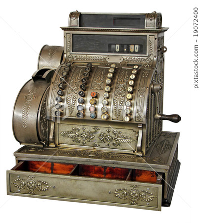 Old vintage cash register Old vintage cash register 19072400