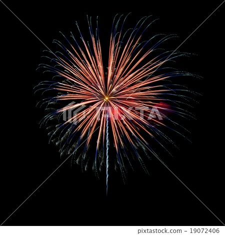 Colorful fireworks light on the sky 19072406