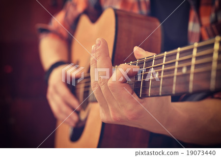 Guitarist Playing On Guitar 19073440