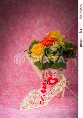 Decorative shapes of shoes on the background. Decorative shapes of shoes on the background. 19075625