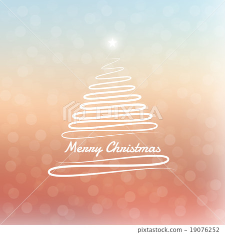 Merry Christmas tree with bokeh background Merry Christmas tree with bokeh background 19076252