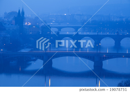 Prague, view from Letna on Charles Bridge Prague, view from Letna on Charles Bridge 19078731