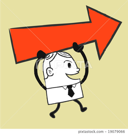 Business man Arrow - Stock Illustration [19079066] - PIXTA