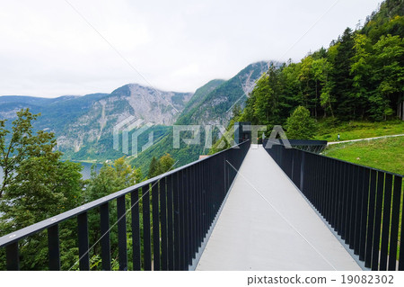 Scenic landscape view of Hallstatt, Austria Scenic landscape view of Hallstatt, Austria 19082302
