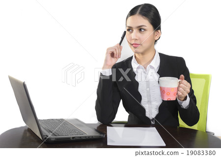 Attractive asian business women who thinking Attractive asian business women who thinking 19083380