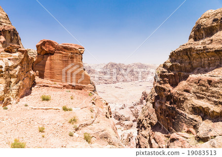 Jordanian desert at Petra Jordanian desert at Petra 19083513