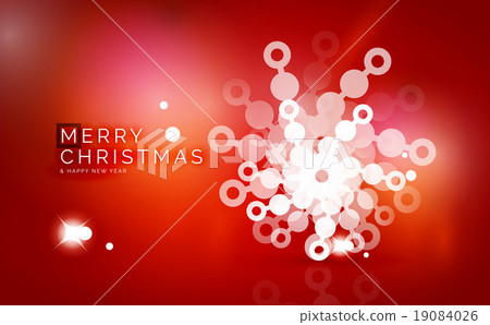 Christmas red abstract background with white 19084026