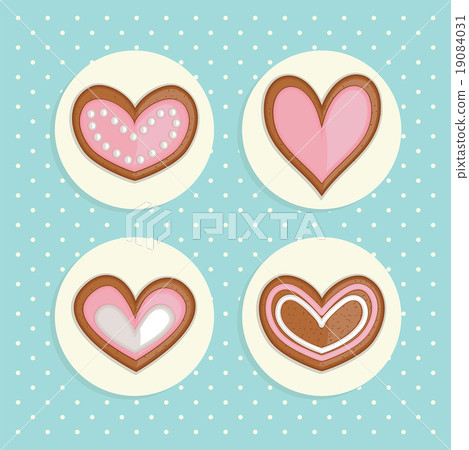 set of hearts cookies set of hearts cookies 19084031