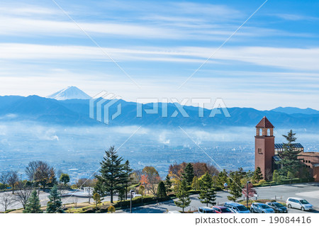 [Yamanashi Prefecture] Fuefuki River Fruit Park and Kofu Basin of Asagiri 19084416