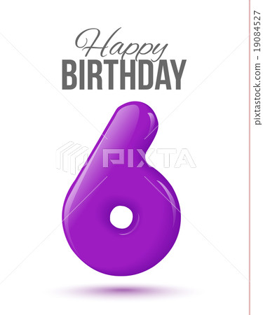 birthday. Greeting card with numbers. birthday. Greeting card with numbers. 19084527