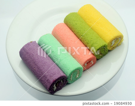Swiss jam roll dessert delicious colorful splendor Swiss jam roll dessert delicious colorful splendor 19084930